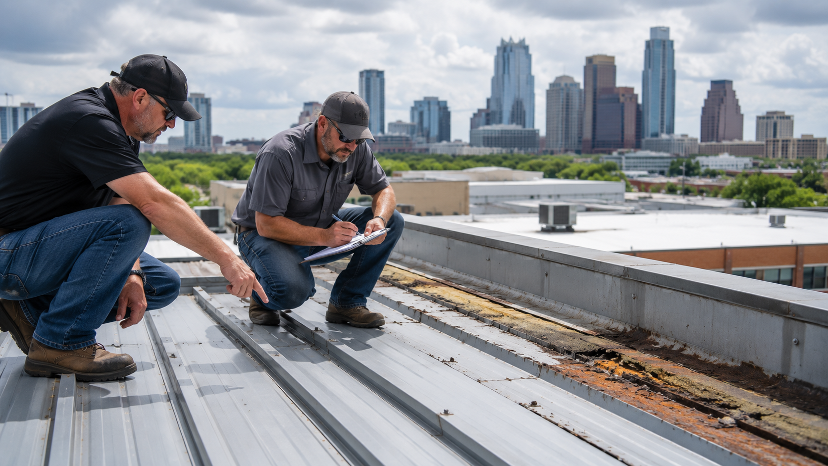Commercial roofing inspection and assessment in Austin, Texas